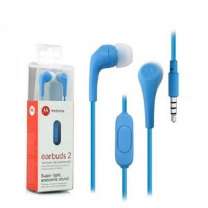 Hands Libres auricular MOTOROLA Earbuds 2 BLUE 3.5mm Universal