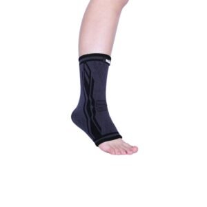 Ankle Support Cerrada Black Elastic Homecare