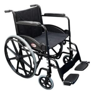Wheelchair with Descansa Feet Desmontables Color Gray & Black