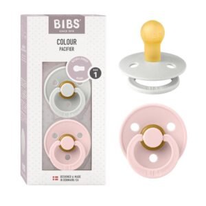 Chupones BIBS Haze Blossom Latex Natural Talle 1 for Babies 0 a 6 Months Hecho in Dinamarca Pack 2
