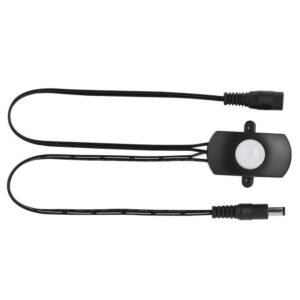 Interruptor Diyeeni Black with Sensor Motion PIR Infrarrojo Adjustable 120 Grados & Rango Re