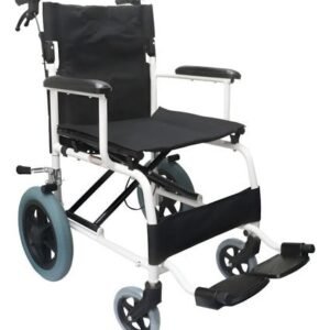Chair Traslado C/ruedas Compacta Aluminum Speedy White/Black