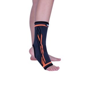 Ankle Support Abierta Breathable Black Homecare