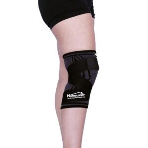 Knee Support Elastic Black C/ Support Dual Homecare