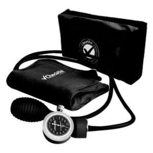 Kit Blood Pressure Monitor Aneroid Value Black Checkatek Black Solid
